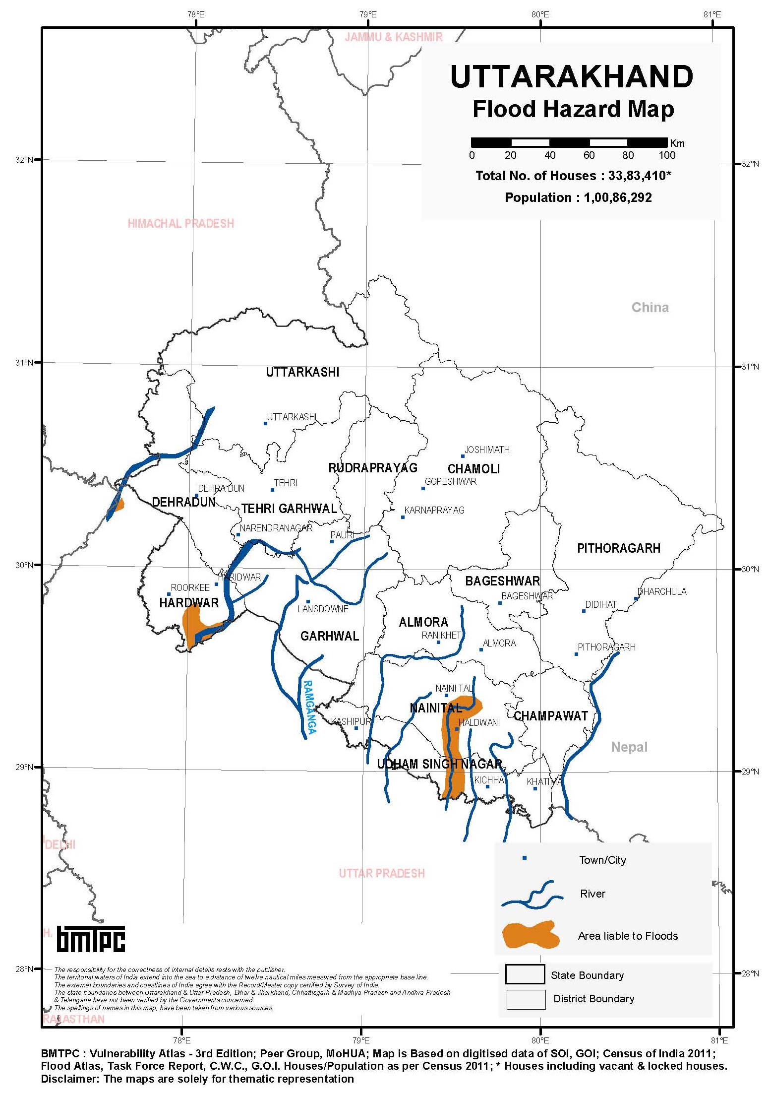 Earthquake Hazard Map of India