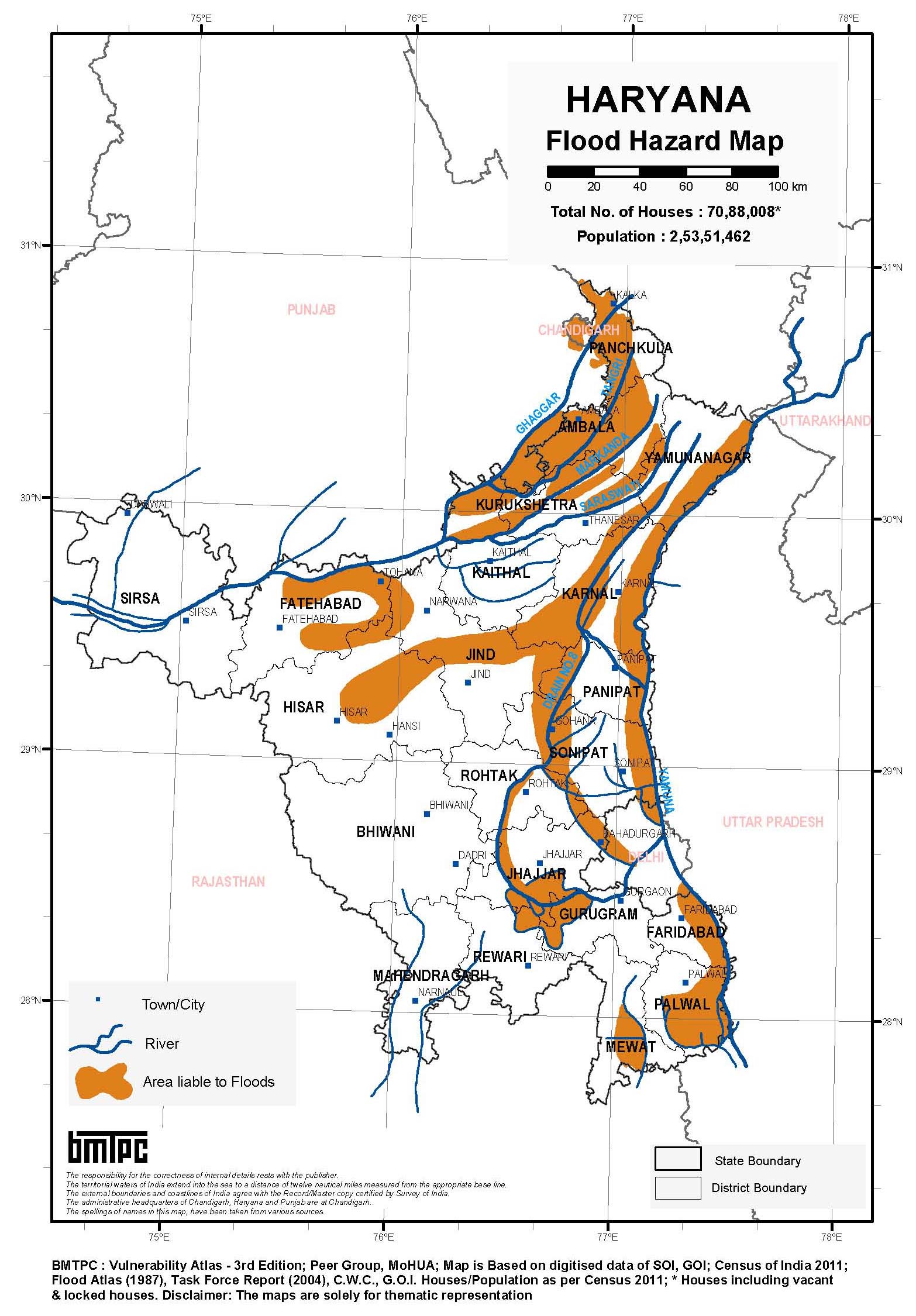 Earthquake Hazard Map of India
