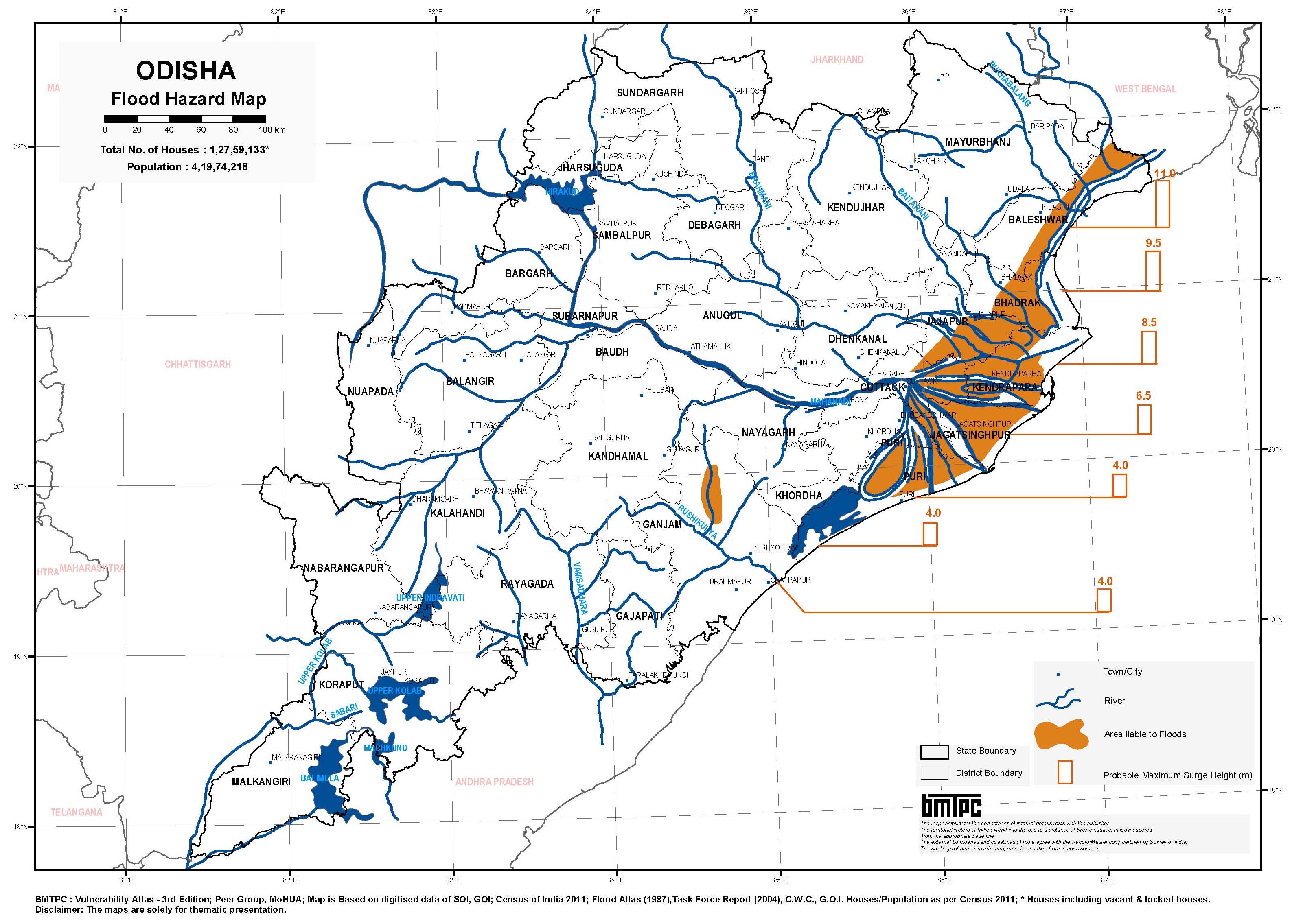 Earthquake Hazard Map of India