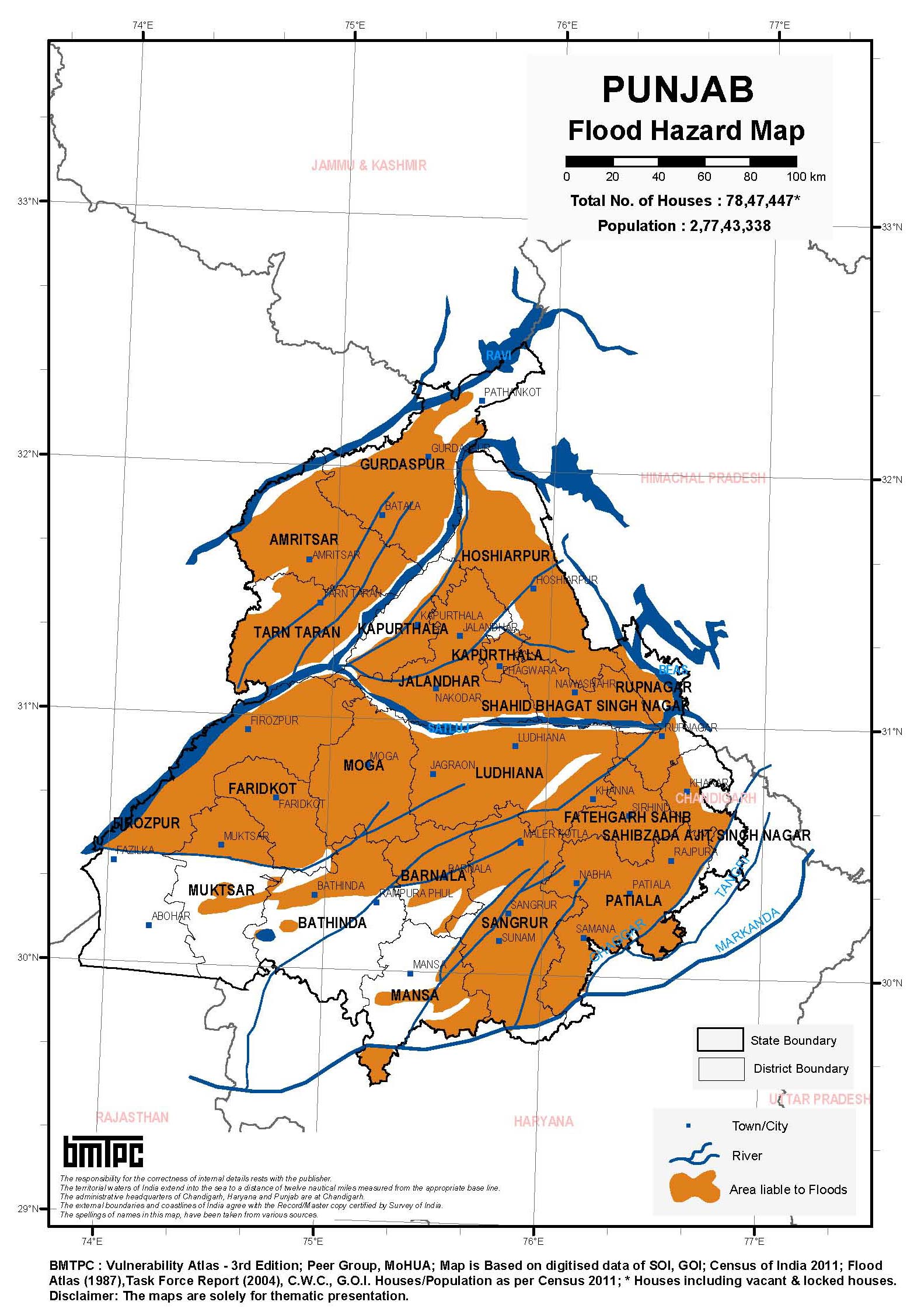 Earthquake Hazard Map of India